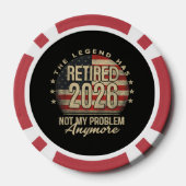 レジェンドが引退 2026 面白い  ポーカーチップ (裏面)