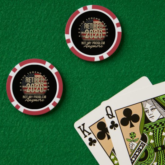 レジェンドが引退 2026 面白い  ポーカーチップ (ポーカーテーブル (ダブル))