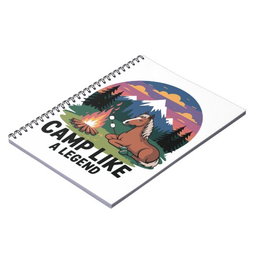 レジェンドキャンプのようなホースキャンプキャンプ ノートブック (左側)