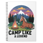 レジェンドキャンプのようなホースキャンプキャンプ ノートブック (正面)