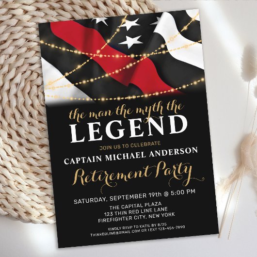 レジェンドシンレッドライン消防 招待状