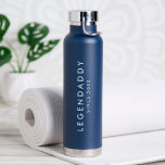 レジェンドダディの伝説のパパミニマシンプルリスト ウォーターボトル<br><div class="desc">伝説的なパパのための20モダンxxミニマルデザイン以来のレジェンドダディ。テキスト/年でカスタマイズする。父の日または誕生日への贈り物。</div>