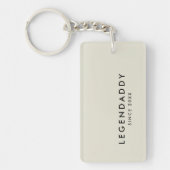 レジェンドダディの伝説のパパミニマシンプルリスト キーホルダー (正面)