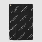 レジェンドダディの伝説のパパミニマシンプルリスト ゴルフタオル (正面)