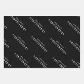 レジェンドダディの伝説のパパミニマシンプルリスト ラッピングペーパーシート (正面2)