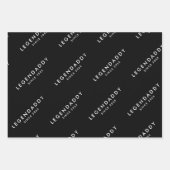 レジェンドダディの伝説のパパミニマシンプルリスト ラッピングペーパーシート (正面)