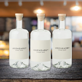 レジェンドダディーフォーレジェンダーズパパシンプルミニマル リキュールボトルラベル