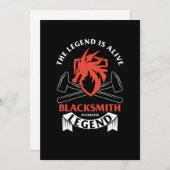 レジェンドブラックスミス金床鍛造ファリアハンマーGif 招待状 (正面/裏面)