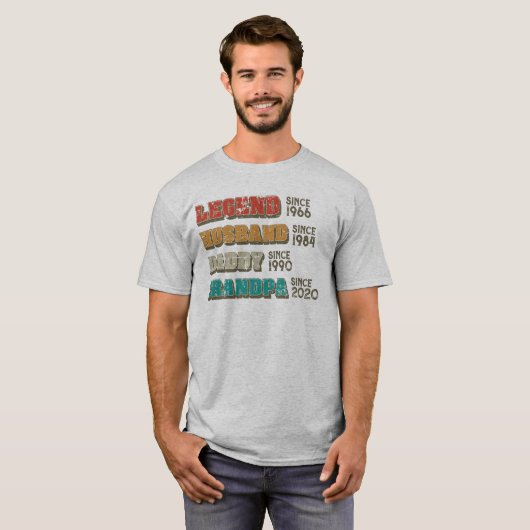 レジェンド夫ダディグランドパカスタマイズ Tシャツ (正面フル)