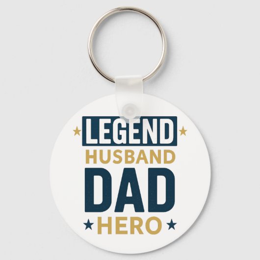 レジェンド夫パパヒーロー キーホルダー (正面)