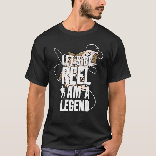 レジェンド実在魚釣りアングラー Tシャツ (正面)
