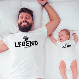 レジェンド父の日ホワイトメンズ Tシャツ