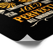 レジェンド生まれは1973年2月ロッカーバイクもしくは自転車に乗る人 ポスター (角)