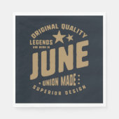 レジェンド生まれは6月のオリジナル品質 スタンダードランチョンナプキン (正面)