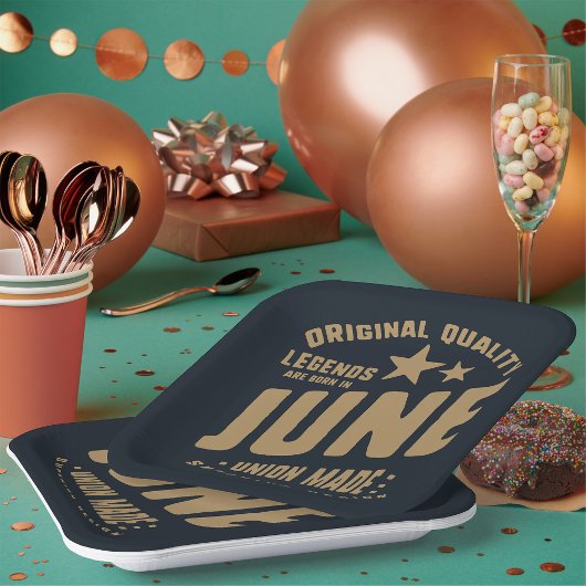 レジェンド生まれは6月のオリジナル品質 ペーパープレート