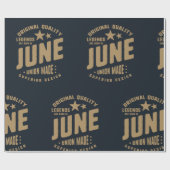 レジェンド生まれは6月のオリジナル品質 ラッピングペーパー (フラット)