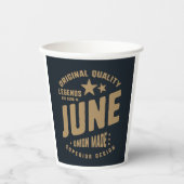 レジェンド生まれは6月のオリジナル品質 紙コップ (正面)