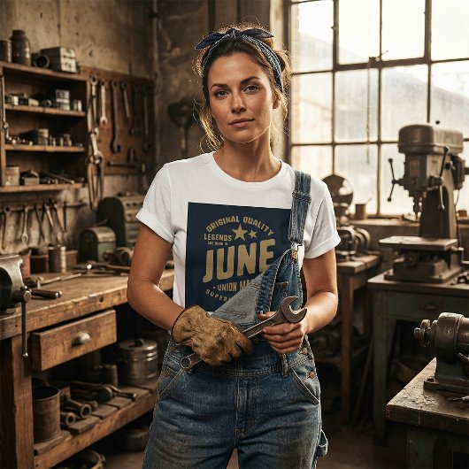 レジェンド生まれは6月のオリジナル品質 Tシャツ