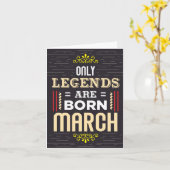 レジェンド生まれ3月誕生日カード カード (黄色い花)