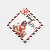 レジェンド退職したピンナップ退職パーティーナプキンス スタンダードランチョンナプキン (角)