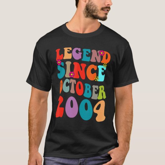 レジェンド2004年9月以来のヴィンテージ誕生日レトロ Tシャツ (正面)