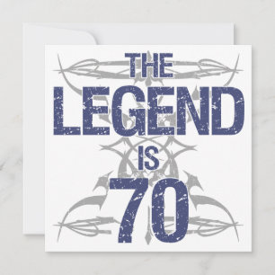 レジェンド70番目の誕生日 カード