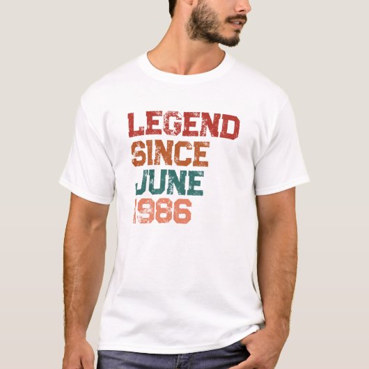 レジェンド オーダーメイド 40歳の誕生日Tシャツ Tシャツ (正面)