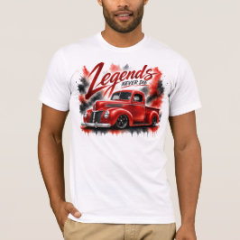 レジェンド ネバー ダイ クラシック トラック Tシャツ
