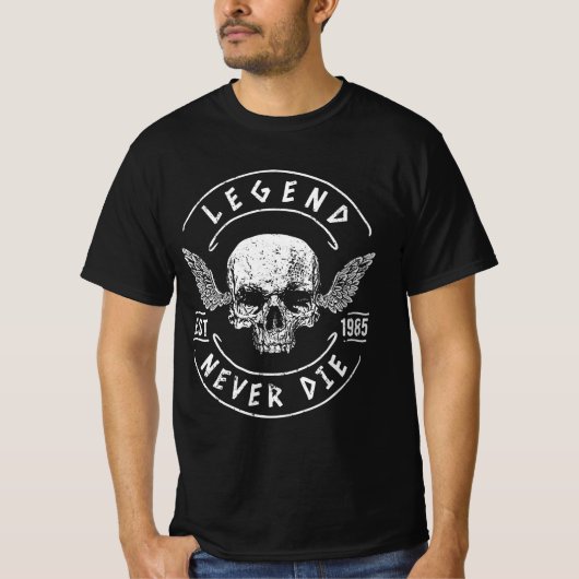 レジェンド ネバー ダイ 1985 Tシャツ (正面)
