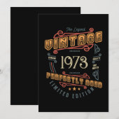 レジェンド ヴィンテージ バースデー カード (正面/裏面)