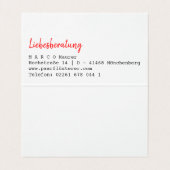 レジェンボゲンマスターウントパーセンリチャー文字 名刺 (内部フラット)