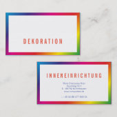 レジェンボゲンミニマルクラール 名刺 (正面/裏面)