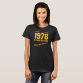 レジェン生まれト1978誕生日ヴィンテージお祝い Tシャツ (正面フル)