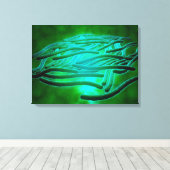 レジオネラ肺気腫の顕微鏡的見解1 キャンバスプリント (インサイチュ (ウッドフロア))