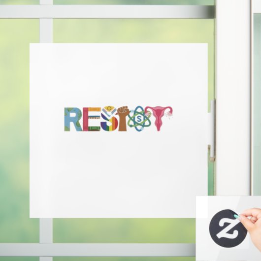 レジスシャツ耐性拳闘の抗議自由主義の ウィンドウサイン (ホーム)