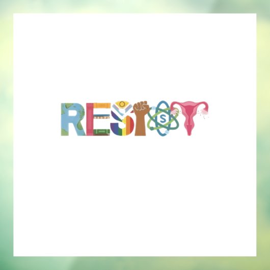 レジスシャツ耐性拳闘の抗議自由主義の ウィンドウサイン (シート3)