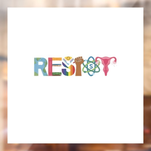 レジスシャツ耐性拳闘の抗議自由主義の ウィンドウサイン (シート2)