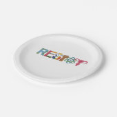 レジスシャツ耐性拳闘の抗議自由主義の ペーパープレート (アングル)