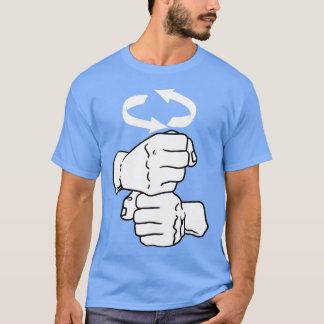 レジスタアメリカンサイン言語ASL先生インタープレ Tシャツ