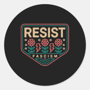 レジスタファシズム抗議トランプアンチトランプ2 ラウンドシール