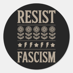 レジスタファシズム抗議トランプ8 ラウンドシール