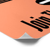 レジスタンスに参加 – オレンジ色のポスター ポスター (角)