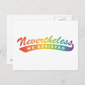 レジスタンスのはがき ポストカード (正面/裏面)