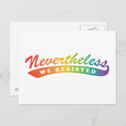 レジスタンスのはがき ポストカード (正面/裏面)