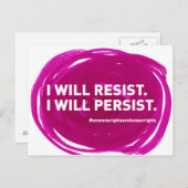 レジスタンスのはがき – 女性の権利 ポストカード (正面/裏面)