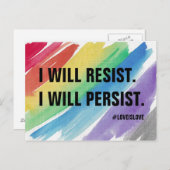 レジスタンスのはがき – 愛は愛 ポストカード (正面/裏面)