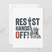 レジスタンスオフ自由状態アンチトランプ シーズンポストカード (正面/裏面)