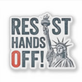 レジスタンスオフ自由状態アンチトランプ シール (正面)
