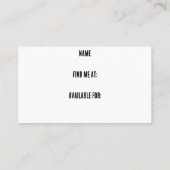 レジスタンス名刺 名刺 (裏面)