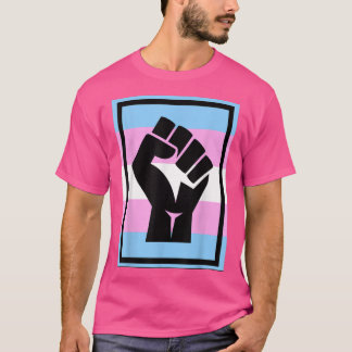 レジストファースト・トランスジェンダー国旗のトランスプライドTシャツ Tシャツ